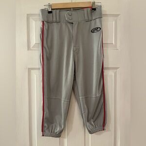 Rawlings Men's Gray Baseball Knickers Sz Small NWT